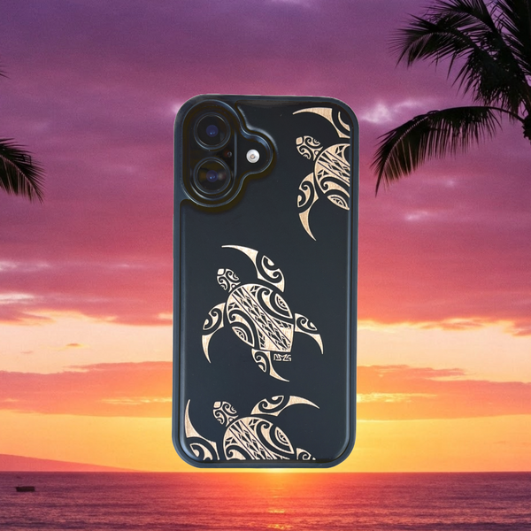 Tribal Honu Black Case (iPhone)