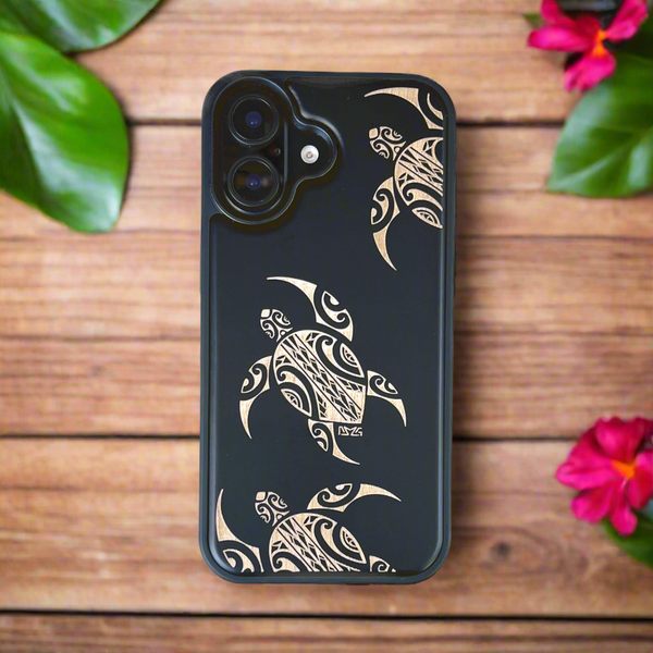Tribal Honu Black Case (iPhone)