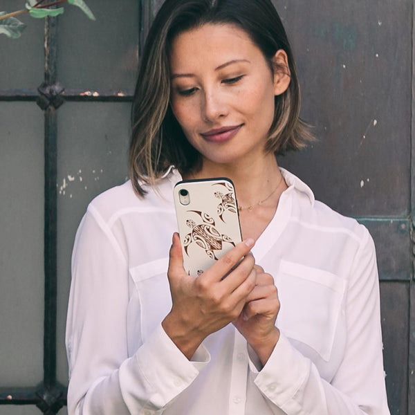 Tribal Honu White Case (iPhone)