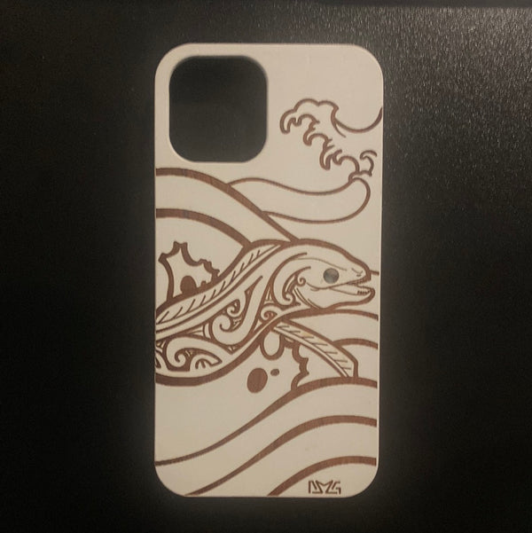 iPhone White Eel Wood Case