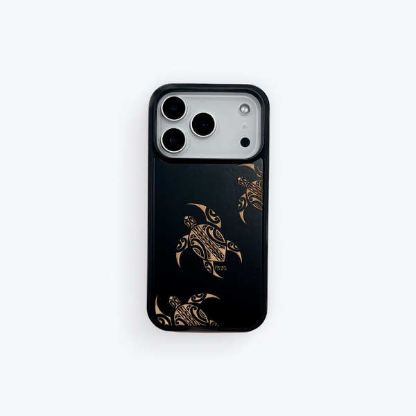 Tribal Honu Black Case (iPhone)