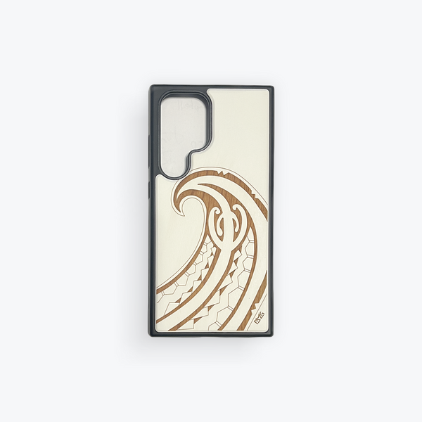 Wave Wood Case White  (Samsung)