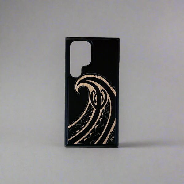 Wave Wood Case Black  (Samsung)