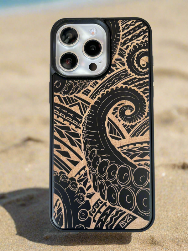 Octopus Tentacles Black Wood Case (iPhone) Octopus Tentacles Black Wood Case (iPhone)