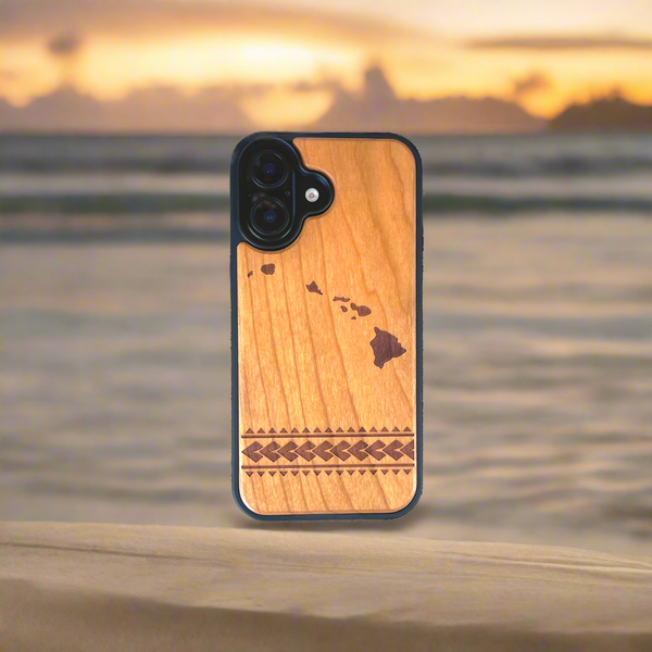 Hawaiian Islands Wood Case (iPhone)