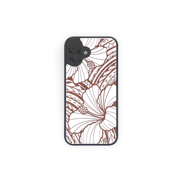 Tribal Hibiscus White Case (iPhone)