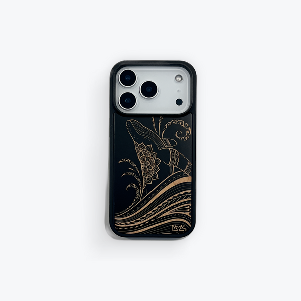 Tribal Whale Case (iPhone) Black – Diamond Wood HI Tribal Whale Case (iPhone) Black – Diamond Wood HI
