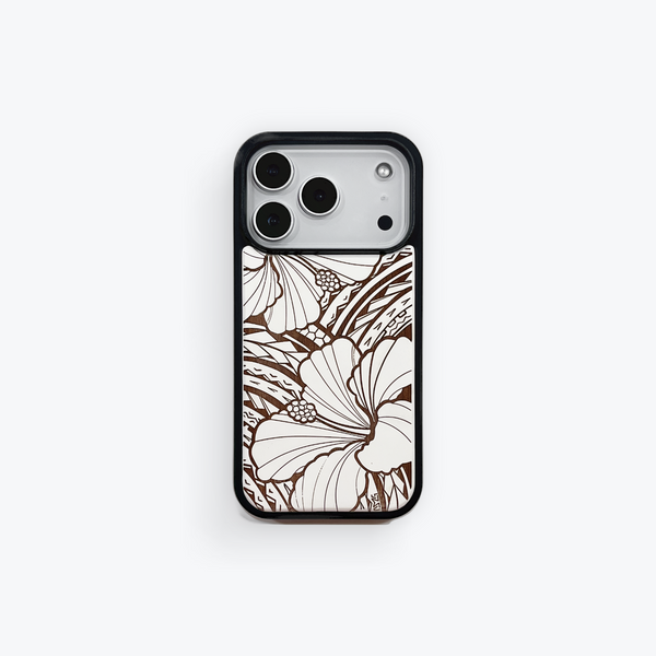 Tribal Hibiscus White Case (iPhone)