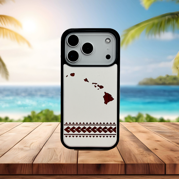 Hawaiian Islands Case White (iPhone)