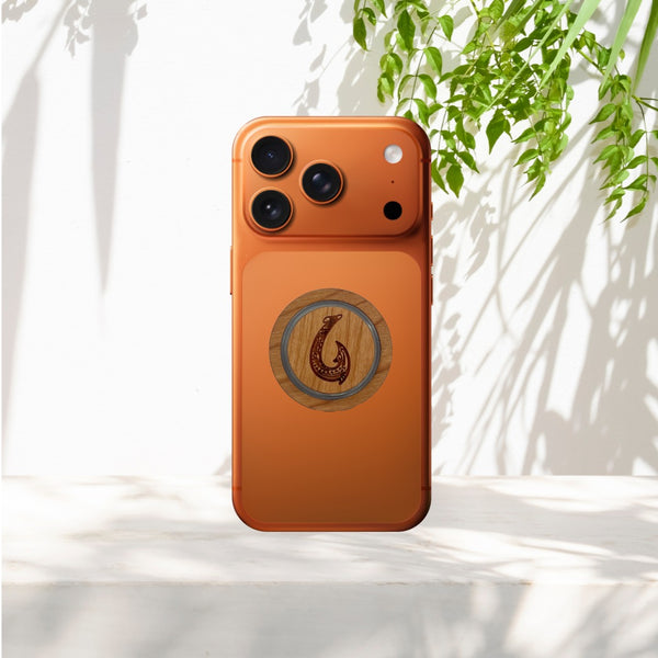 Maui Hook  Magsafe Pop Phone Holder Wood