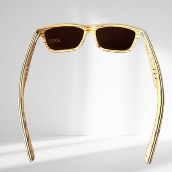 "Kona Swell" Zebrawood Sunglasses
