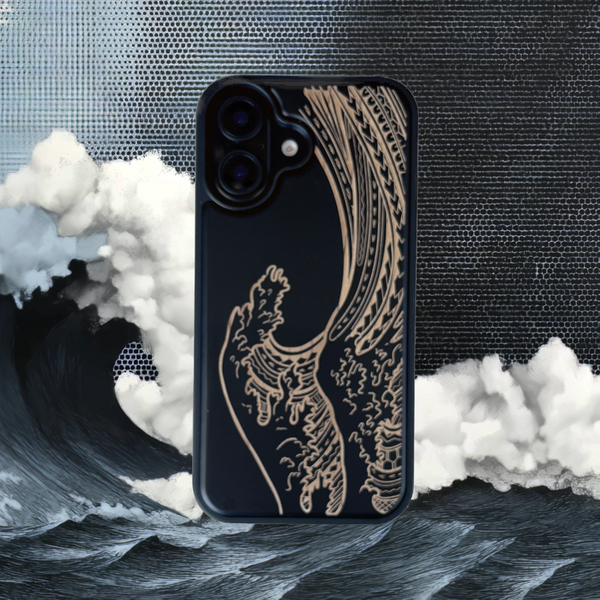 Nami Wave Black Wood Case (iPhone)