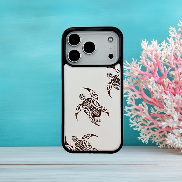 Tribal Honu White Case (iPhone)