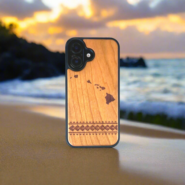 Hawaiian Islands Wood Case