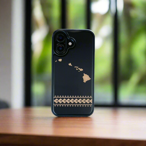 Hawaiian Islands Case Black (iPhone)