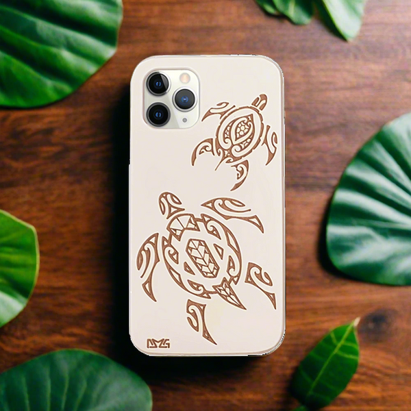 Hawaiian Sea Turtle (Honu) White Wood Case (iPhone) Hawaiian Sea Turtle (Honu) White Wood Case (iPhone)