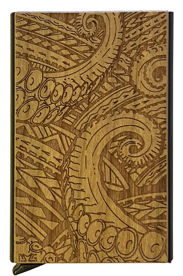 Octopus Wood Wallet