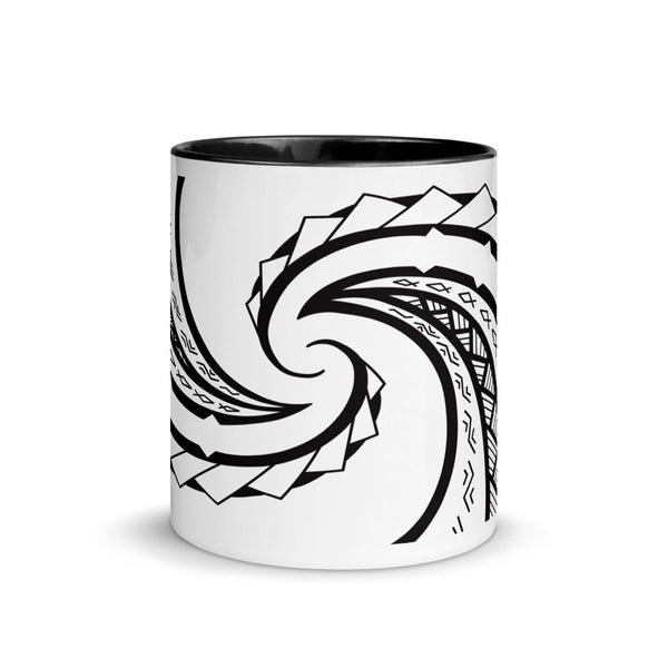 Tribal Spiral Mug with Color Inside