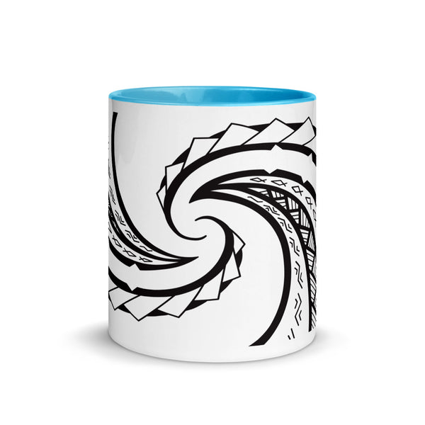 Tribal Spiral Mug with Color Inside